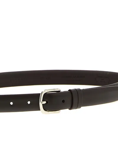 Zerbini Claudio Leather Belt In Black