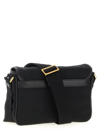 Tom Ford Leather Detail Shoulder Strap Crossbody Bags Black