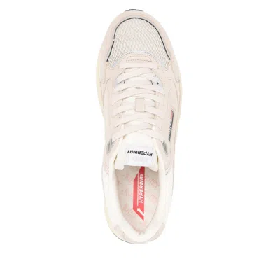 Autry Round Toe Mesh Panels Contrast Sole Sneakers In Neutral