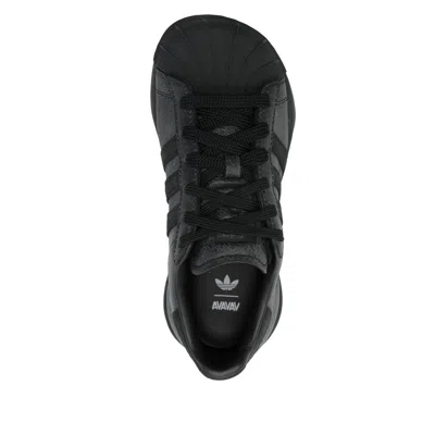 Adidas Originals X Avavav Superstar Leather Sneakers In Black