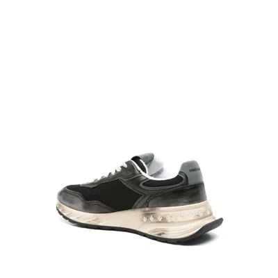Dsquared2 Black Lace Up Sneakers In Black