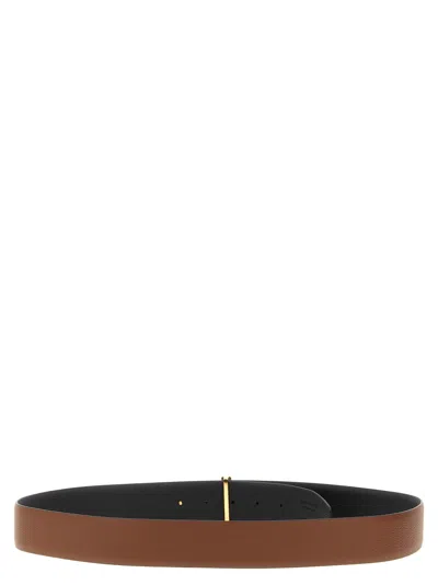Tom Ford Logo Buckle Reversible Belt Belts Multicolor