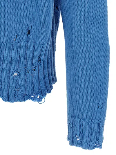 Marni Logo Embroidery Sweater Sweaters And Cardigans Blue