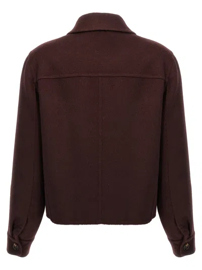 Brunello Cucinelli Cashmere Coat With Buttoned Cuffs And Double-breasted Design