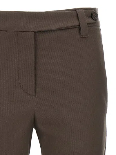 Brunello Cucinelli Cotton Pants With Button And Pockets