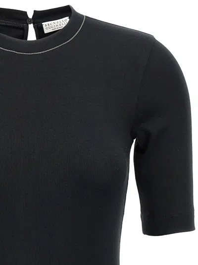 Brunello Cucinelli Cotton Jersey Fitted Jersey T-shirt