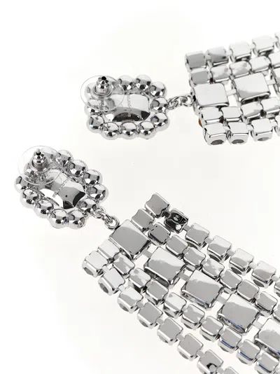 Self-portrait Multi Crystal Droplet Jewelry Silver
