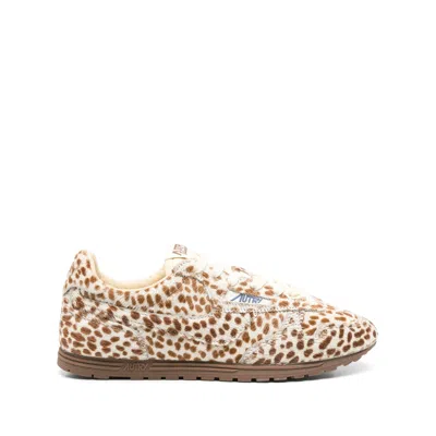 Autry Windspin Sneakers In Animalier Pony Skin