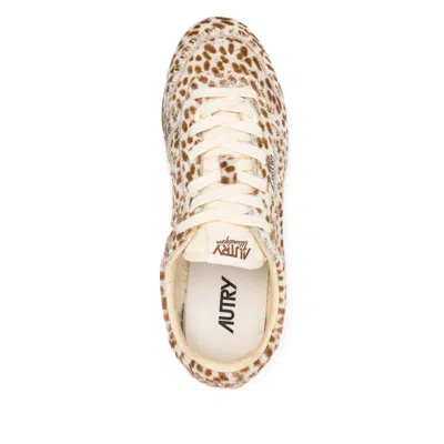 Autry Windspin Sneakers In Animalier Pony Skin