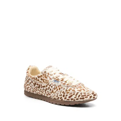 Autry Windspin Sneakers In Animalier Pony Skin