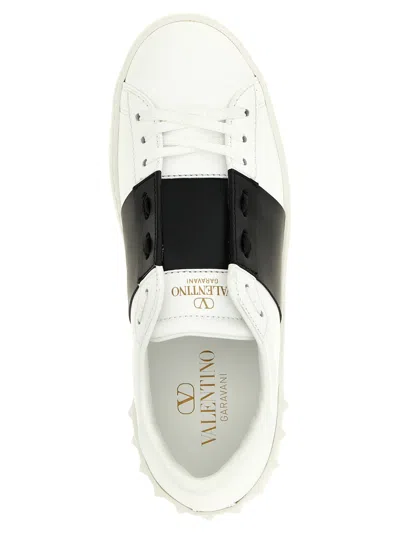 Valentino Open Sneakers With Contrasting Panel And Studded Heel