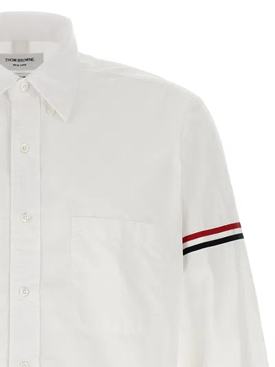 Thom Browne Oxford Button-down Shirt With Rwb Armbands
