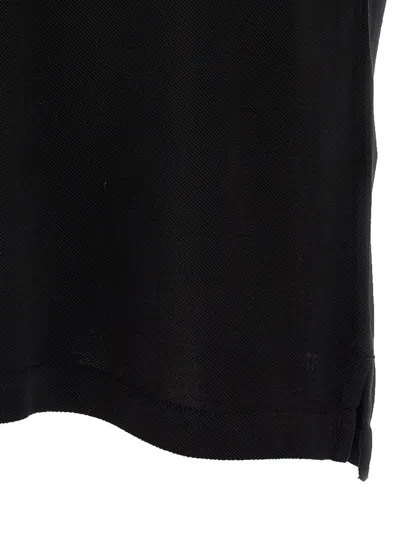 Tom Ford Piqué Shirt Polo Black In Black