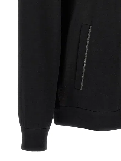 Brunello Cucinelli Women Cotton-silk Sweatshirt Topwear With Jewellery