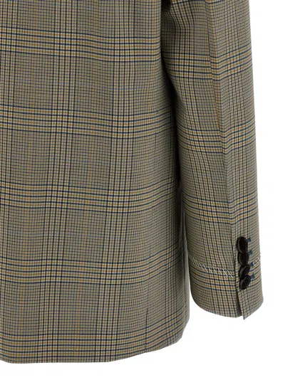 Marni Check Blazer Prince Of Wales In Green