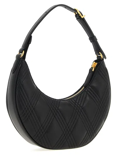 Valentino Quilted Mini Shoulder Bag With Adjustable Strap In Black