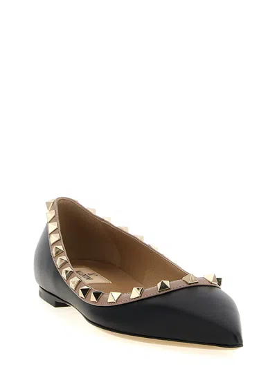 Valentino Rockstud Patent Leather Ballet Flats
