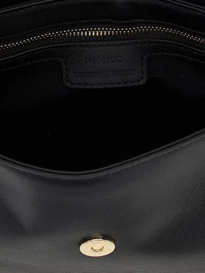Pinko Saddle Mini Crossbody Bags Black