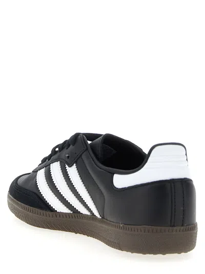 Adidas Originals Samba Og Logo-print Leather Low-top Trainers In Black