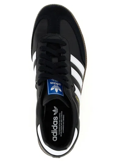 Adidas Originals Samba Og Logo-print Leather Low-top Trainers In Black