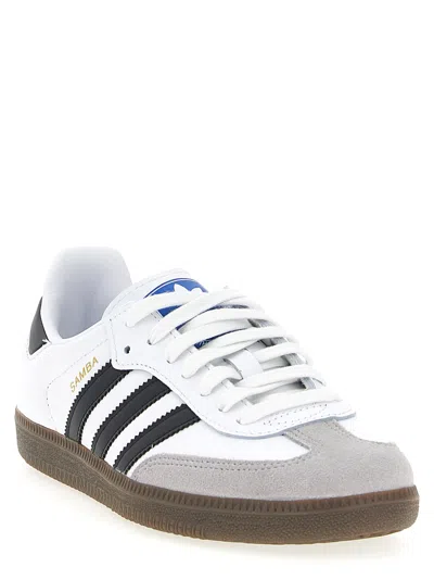 Adidas Originals Low-top Sneakers With Contrast Stripes And Suede Accents