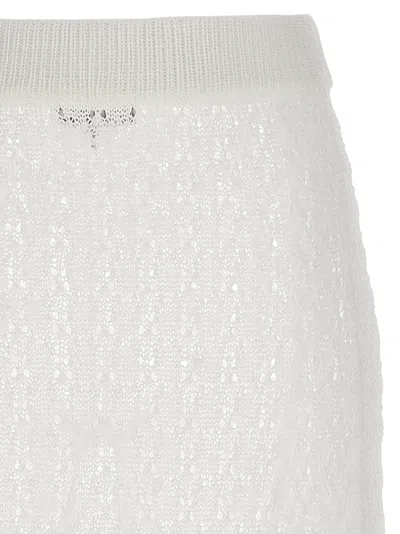 Ganni Shiny Pointelle Knit Skirt