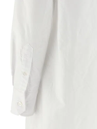 Thom Browne Short Button-down Blouse In White