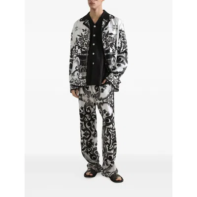 Dolce & Gabbana Majolica-print Twill Vanity Shirt