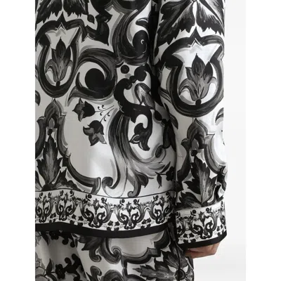 Dolce & Gabbana Majolica-print Twill Vanity Shirt