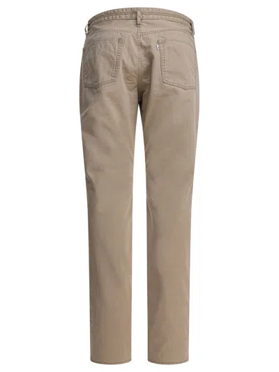 Nonnative Five-pocket Cotton Trousers In Neutral