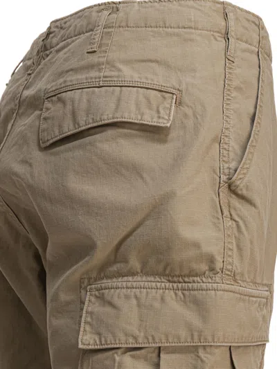 Nonnative Pleated-front Cargo Trousers In Neutral