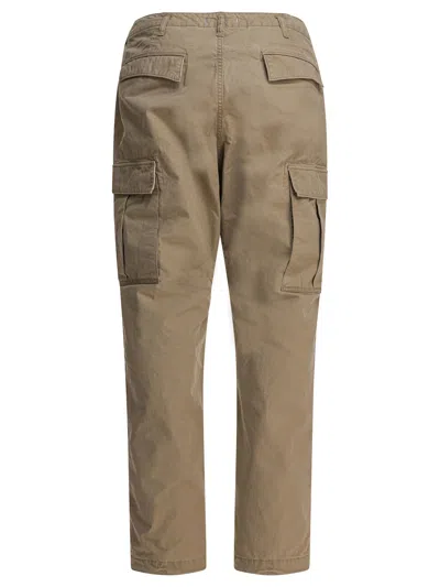 Nonnative Pleated-front Cargo Trousers In Neutral