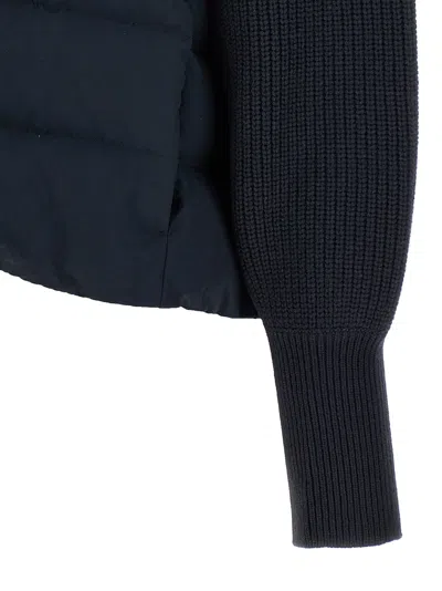 Brunello Cucinelli Padded Hooded Knit Down Jacket