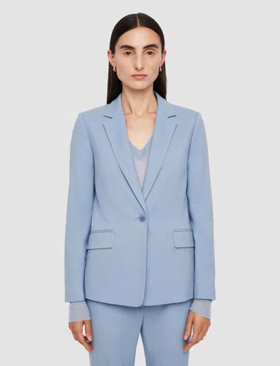 Joseph Marty Single-button Crepe Jacket In Blue