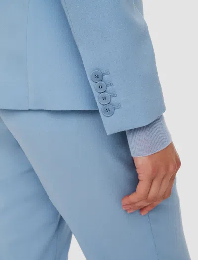 Joseph Marty Single-button Crepe Jacket In Blue