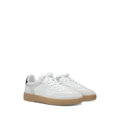 Axel Arigato White Leather And Suede Sneakers Dice T-toe With Recycled Materials