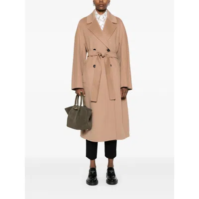 S Max Mara Paul Double-breasted Wool Coat In Brown