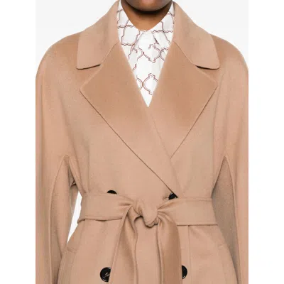 S Max Mara Paul Double-breasted Wool Coat In Brown