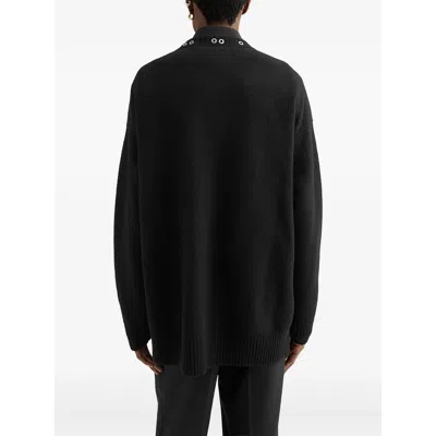 Jil Sander Crewneck Jumper With Stud Application