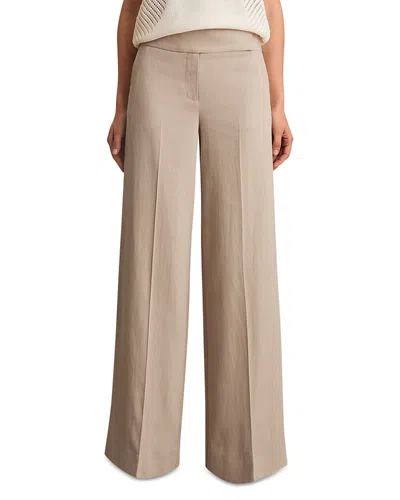 Reiss Delilah Wide Leg Trousers In Neutral