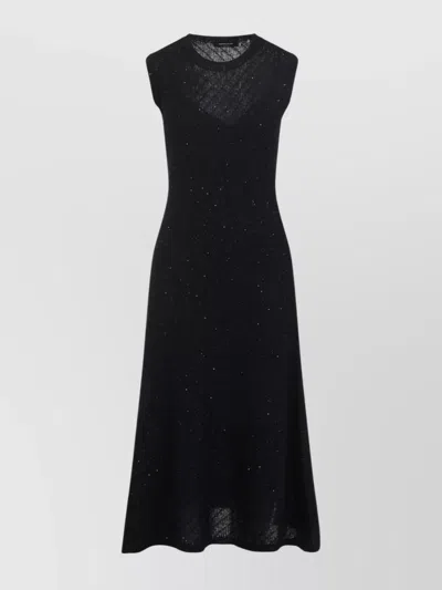 Fabiana Filippi Sleeveless A-line Evening Dress With Subtle Sparkle