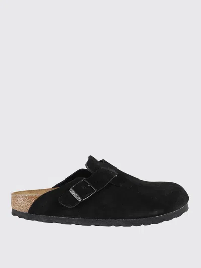 Birkenstock Black Boston Shearling Slippers