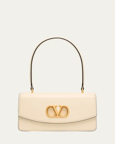 Valentino Vain Vlogo Leather Top-handle Bag
