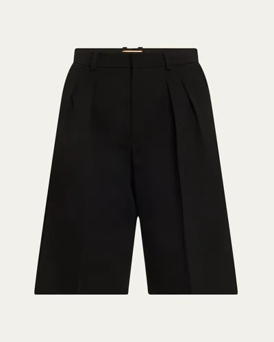 Saint Laurent Pleated Tailored Bermuda Shorts