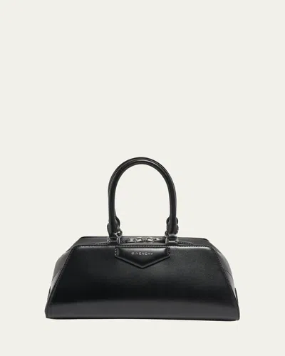 Givenchy Women Antigona East West Small Leather Shoulder Bag In Black