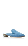 Nicholas Kirkwood Blue Suede Beya Slip-on Loafers