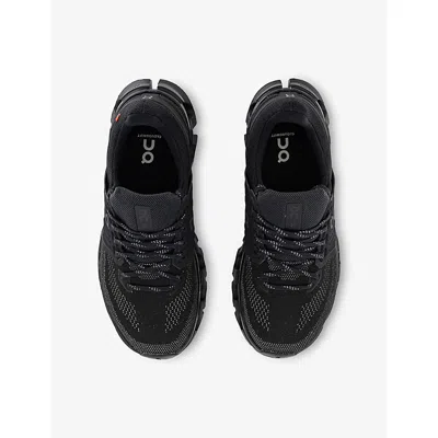 On Womens Black Rock F Cloudswift 4 Mesh And Shell Low-top Trainers In Black