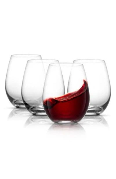 Joyjolt Spirits Set Of 4 Stemless Wine Glasses