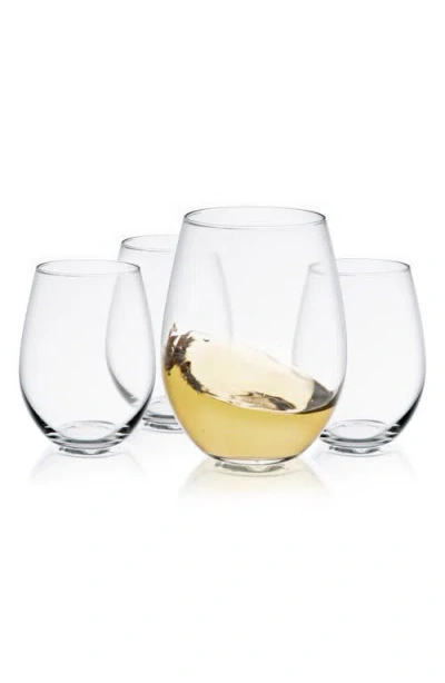 Joyjolt Spirits Set Of 4 Stemless Wine Glasses