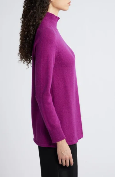 Eileen Fisher Turtleneck Organic Cotton & Recycled Cashmere Tunic Sweater
